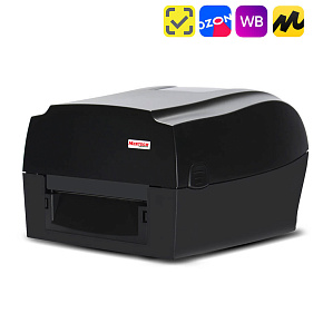 Термотрансферный принтер этикеток MERTECH TLP300 TERRA NOVA (300 DPI) USB, RS232, Ethernet Black картинка от магазина Кассоптторг