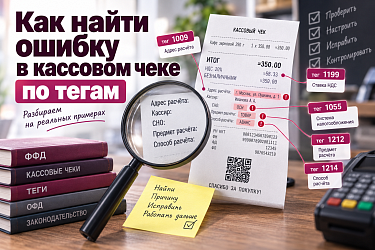 Как найти ошибку в кассовом чеке по тегам
