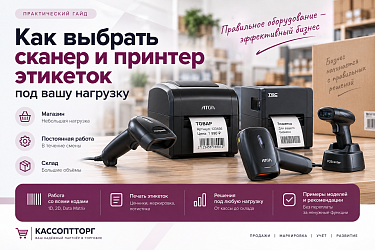 Как выбрать сканер и принтер этикеток под вашу нагрузку